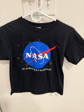 Kids Black Graphic Tee - "It Is Rocket Science!"